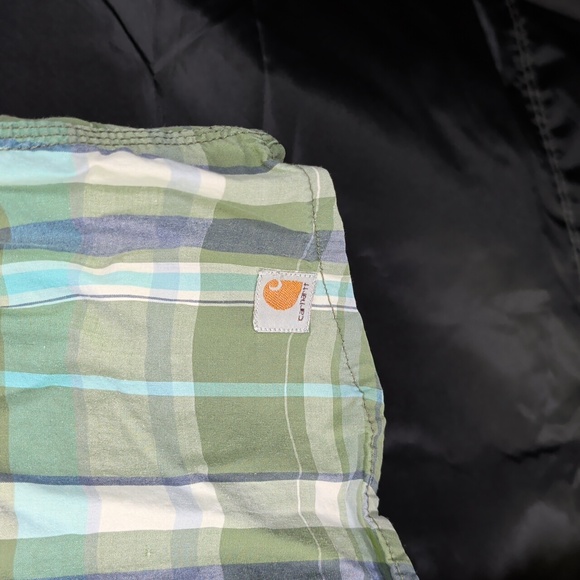 Carhartt Ladies Large Plaid Button Up Shirt L Workwear - Picture 4 of 14